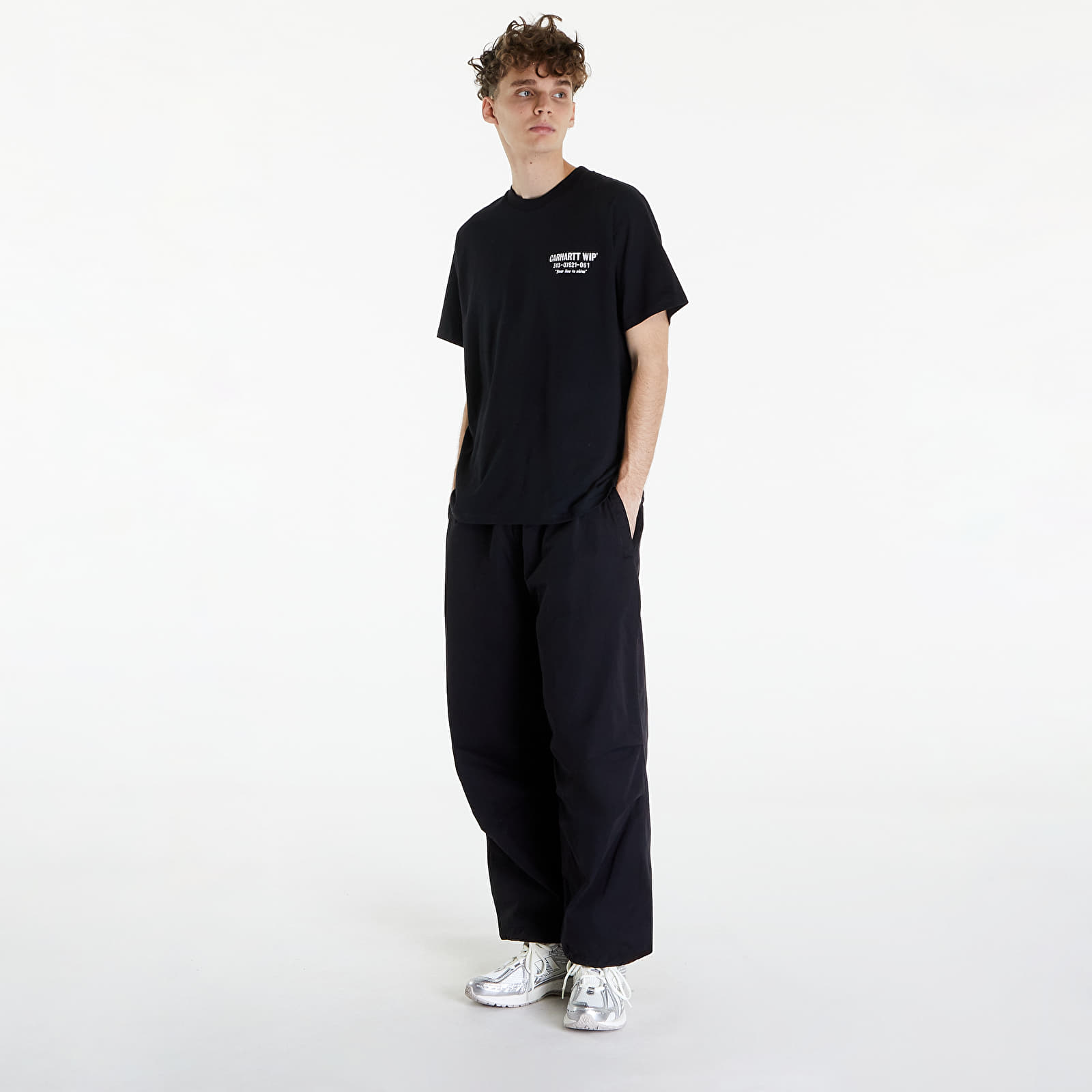 Tričká Carhartt WIP Short Sleeve Less Troubles T-Shirt UNISEX Black/ White