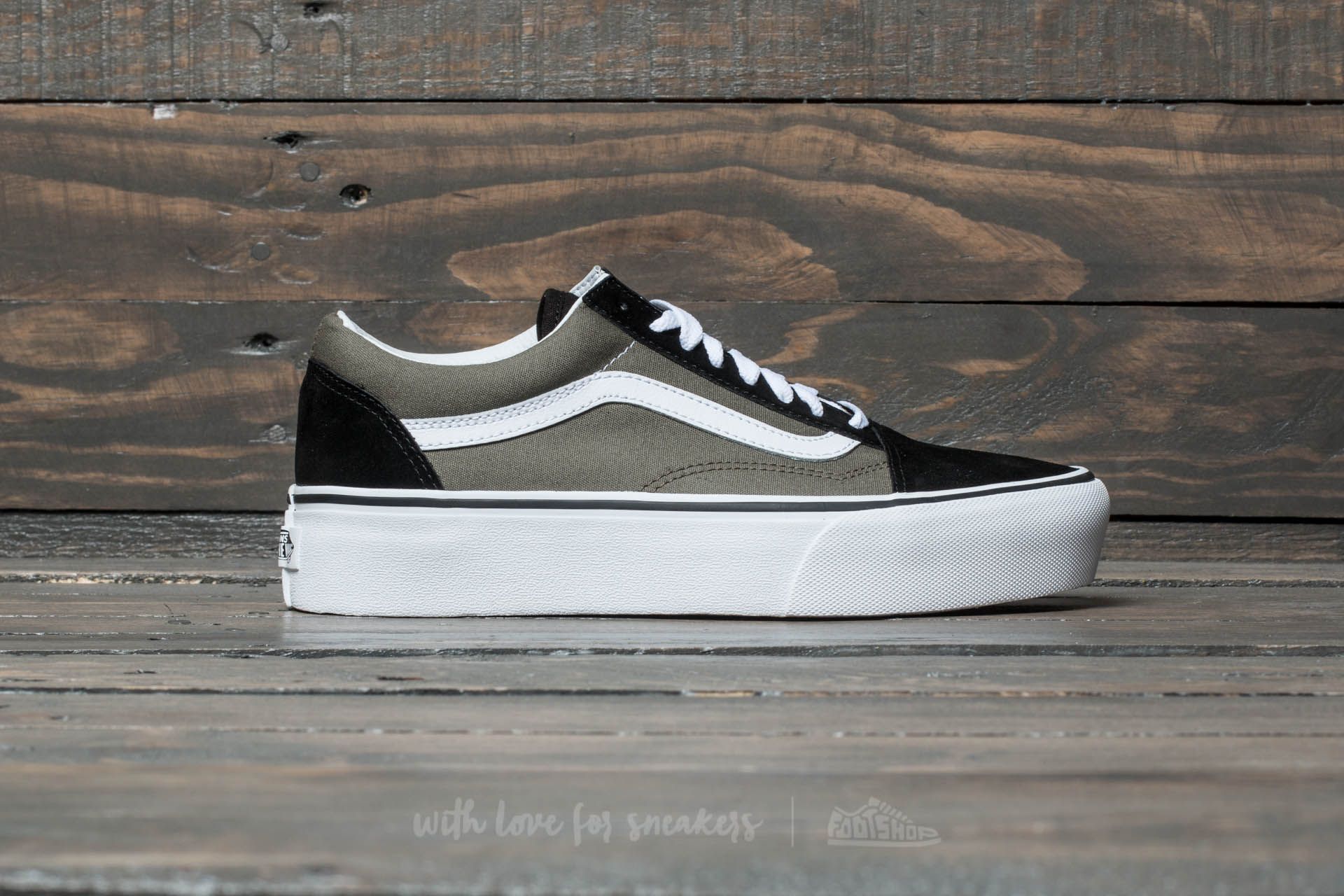 Vans blanche platform online