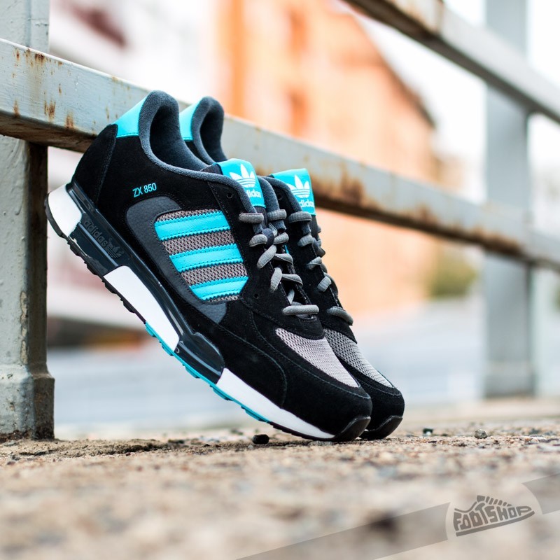 adidas ZX 850 Ash/Bright Cyan/Core Black | Footshop