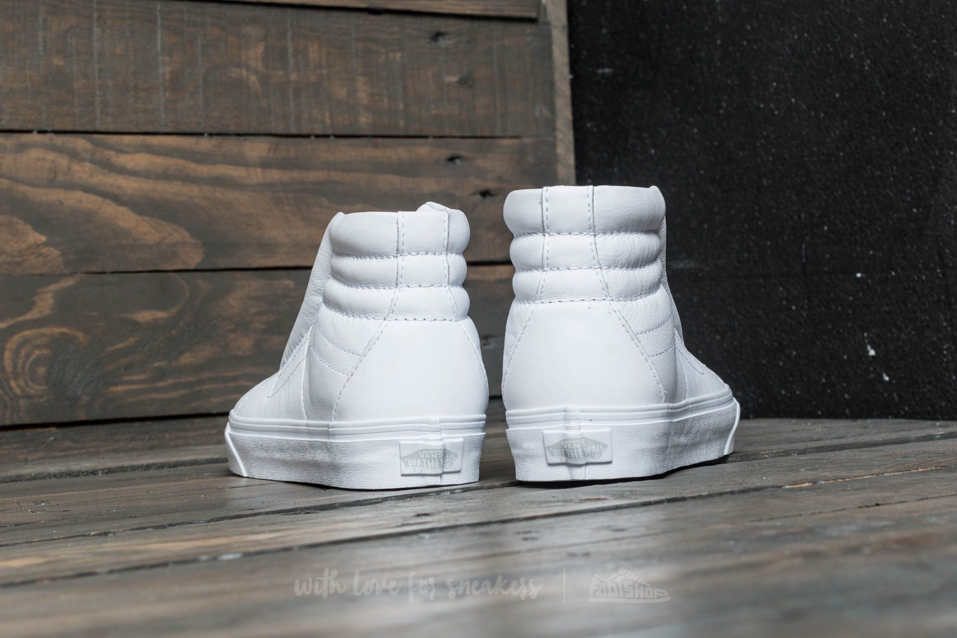 Vans sk8 hi white on feet on sale