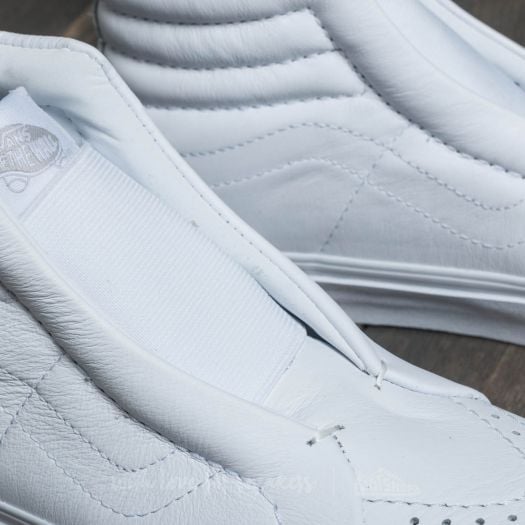Scarpe uomo Vans Sk8 Hi Reissue Laceless Leather True White Footshop