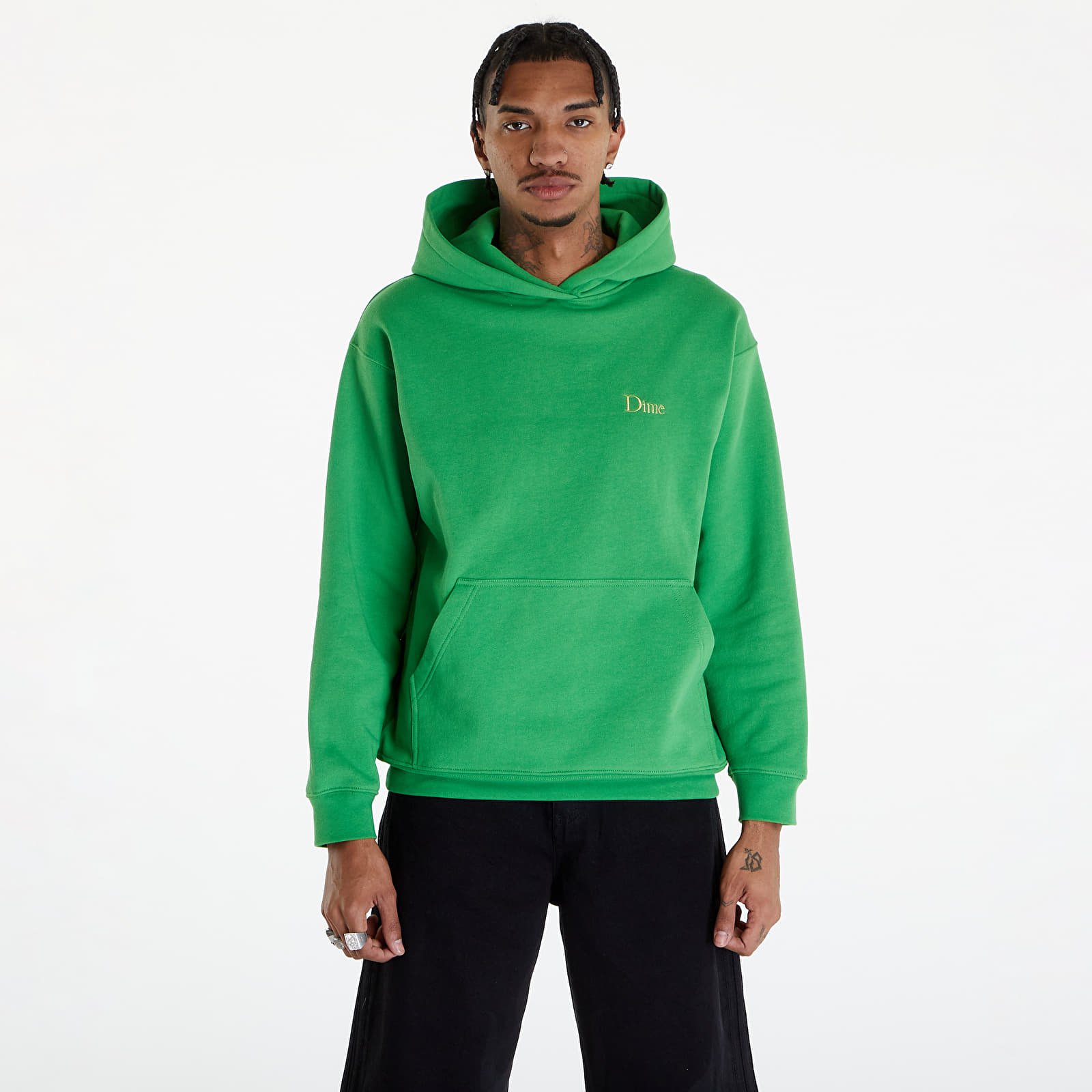 Kapucnis pulóverek és pulcsik Dime Classic Small Logo Hoodie UNISEX Kelly Green