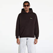 Dime Classic Small Logo Hoodie UNISEX Deep Brown