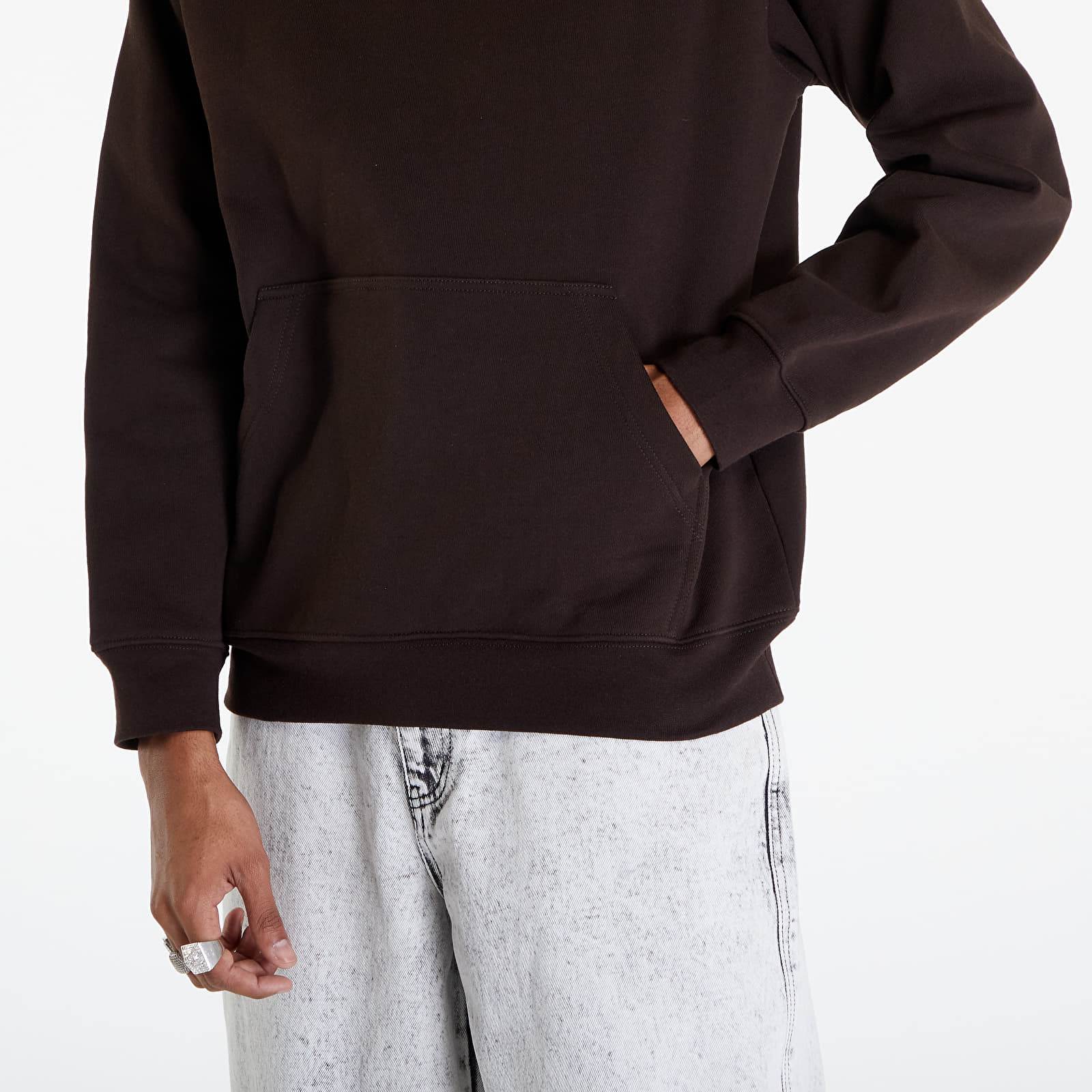 Felpe Dime Classic Small Logo Hoodie UNISEX Deep Brown