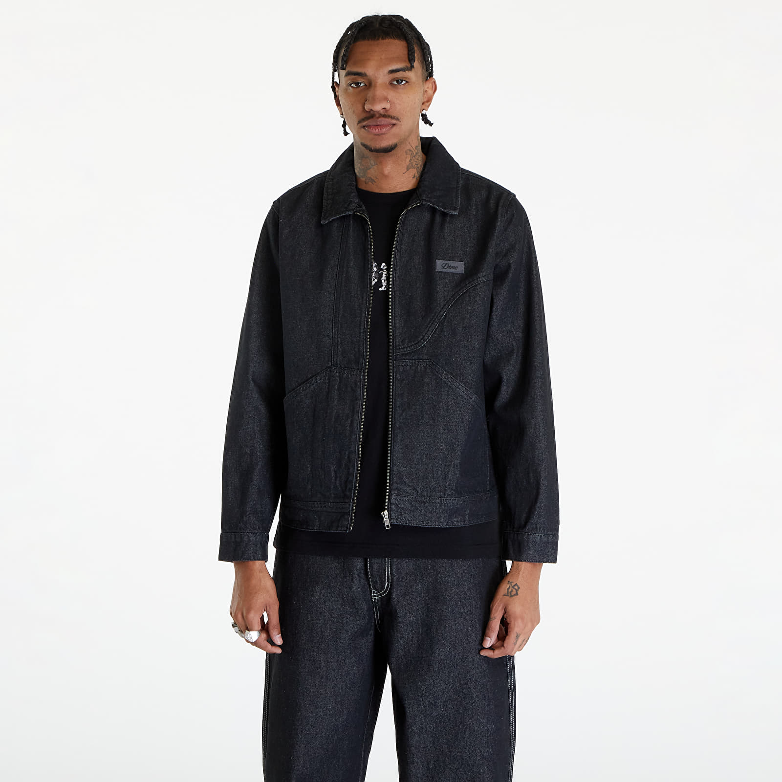 Bundy Dime Denim Twill Jacket UNISEX Black Washed