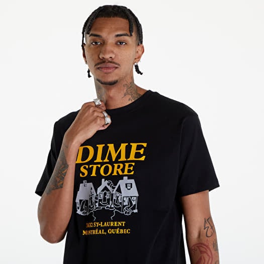 【DIME】 SKATESHOP T-SHIRT-BLACK Dime Classic Ratio T-Shirt (Black)