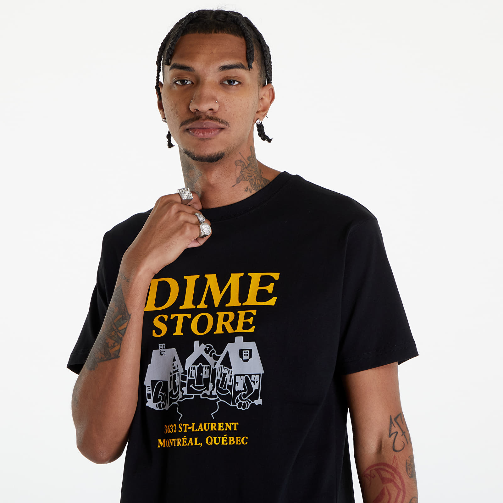 Marškinėliai Dime Skateshop T-Shirt UNISEX Black