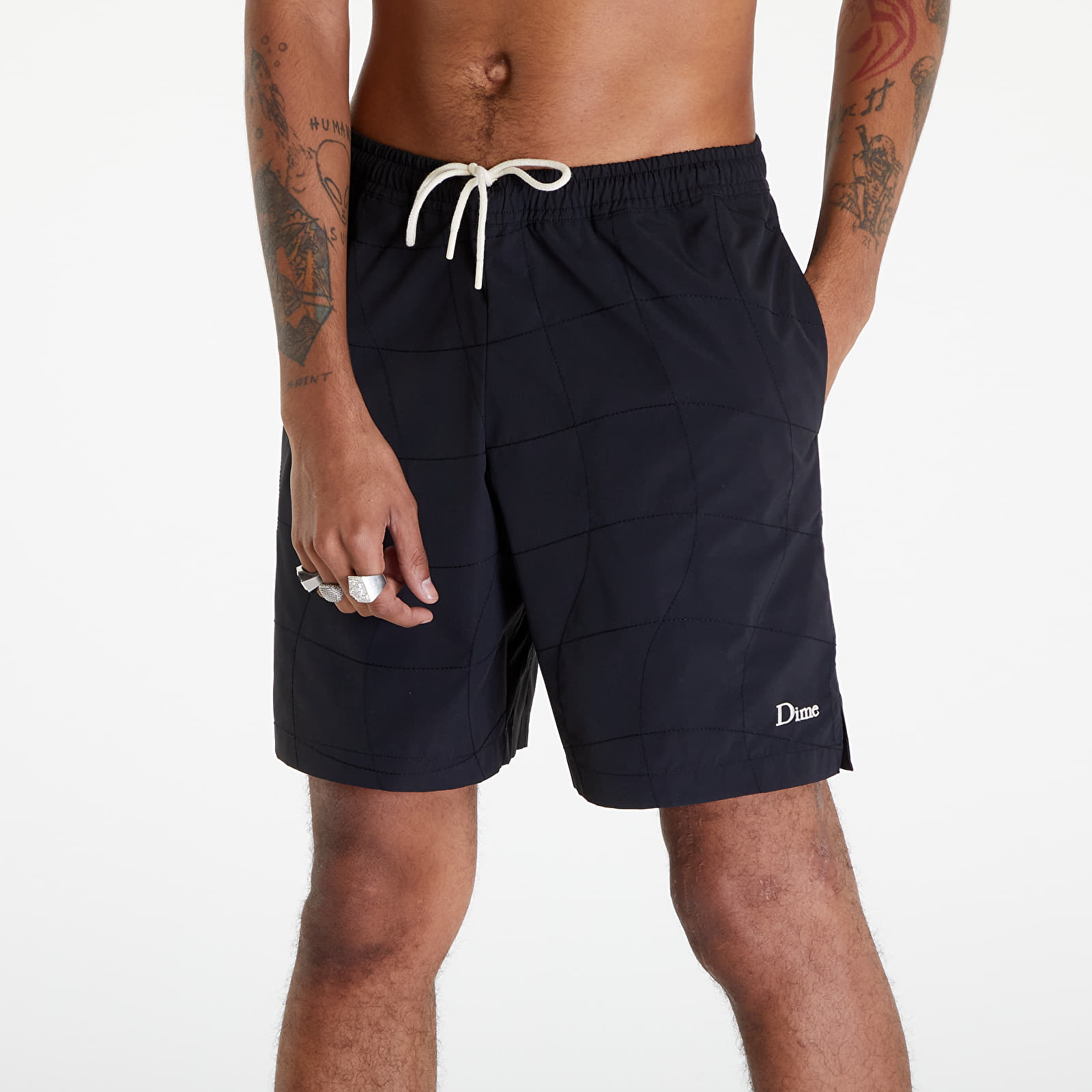 Shorts Dime Wave Quilted Shorts Black | Footshop
