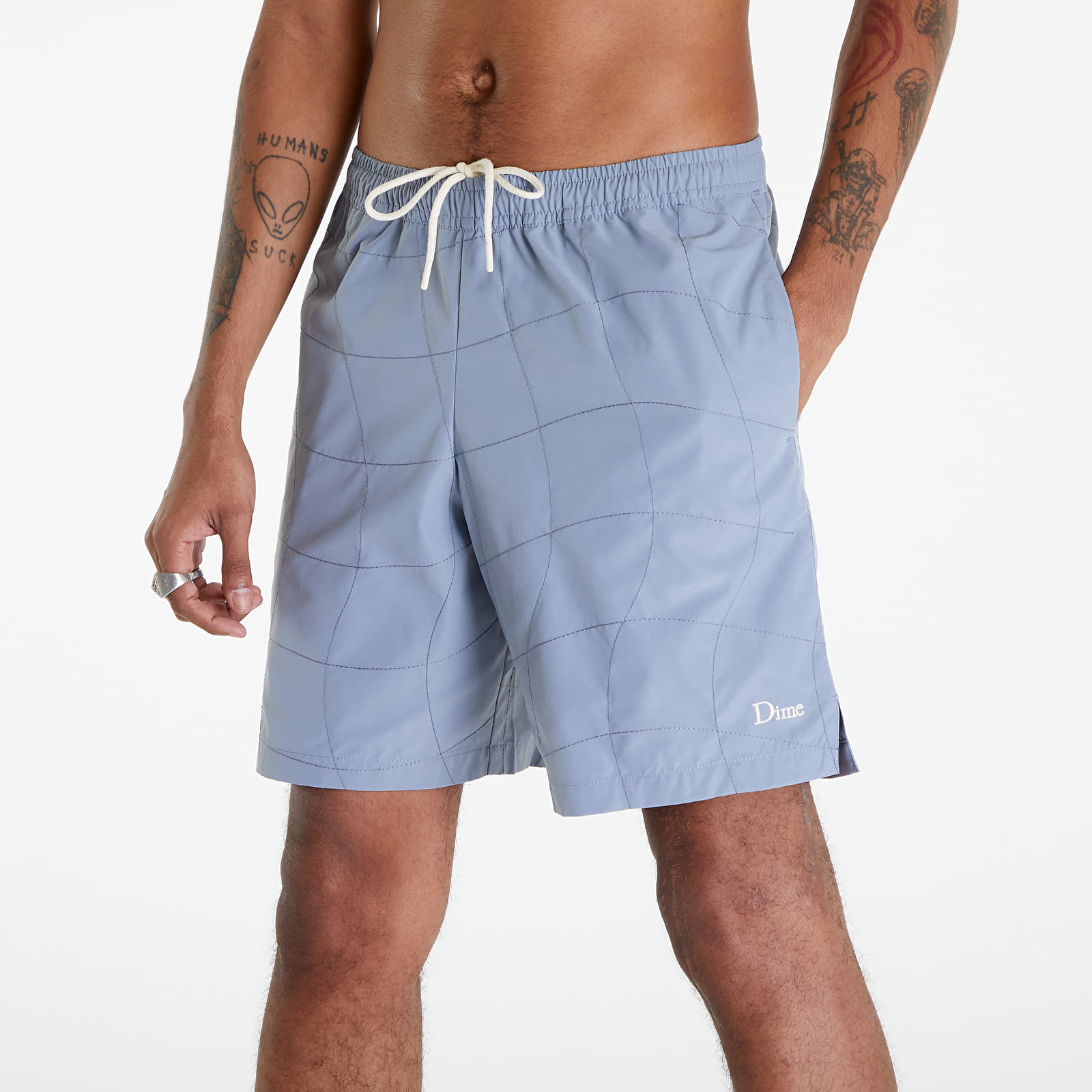 Kraťasy Dime Wave Quilted Shorts Cloud Blue