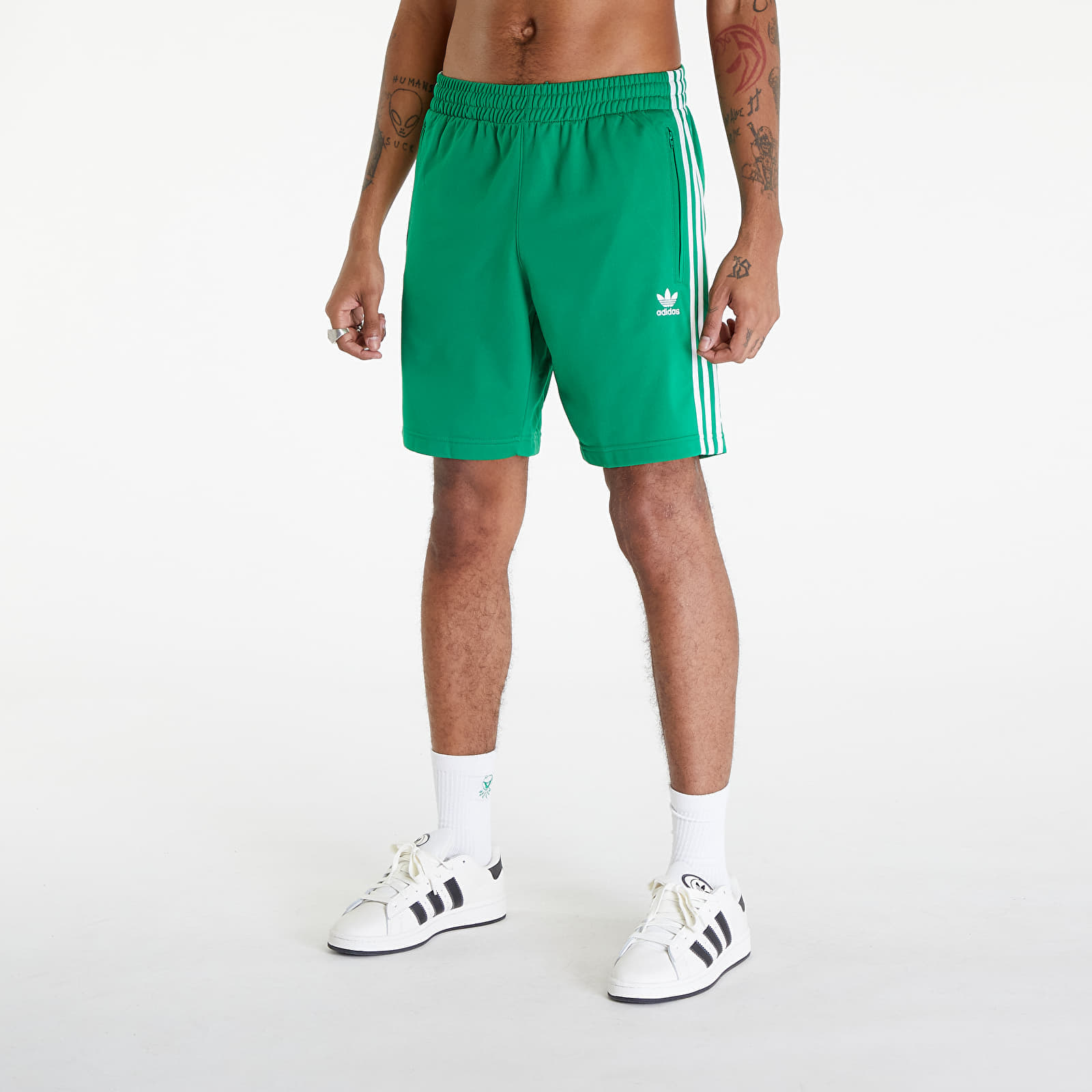 Къси панталони adidas Adicolor Firebird Shorts Green/ White
