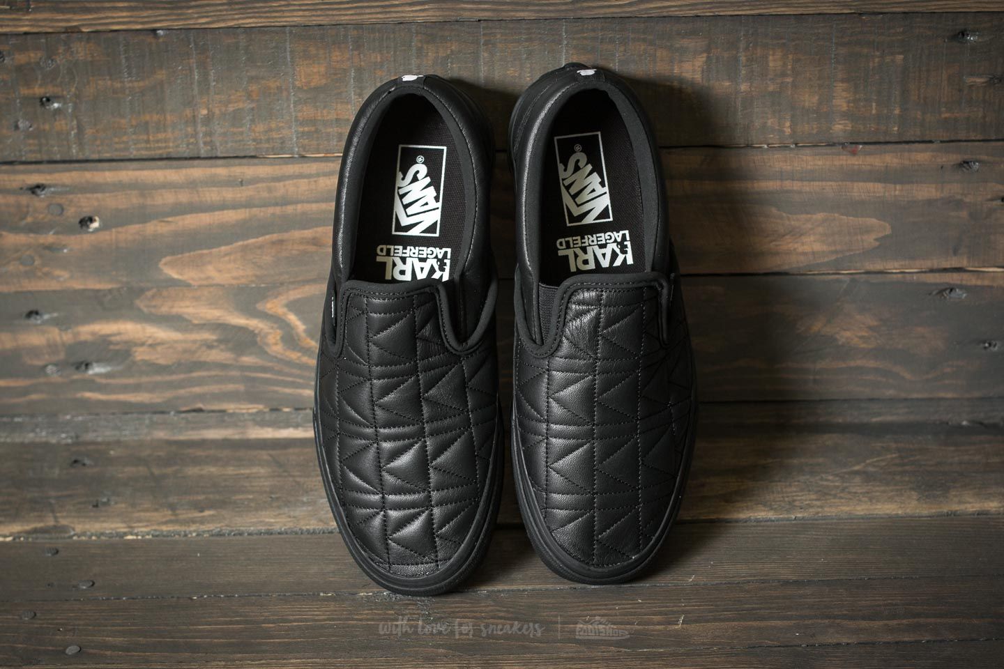 Men s shoes Vans x Karl Lagerfeld Classic Slip On Black Kqult