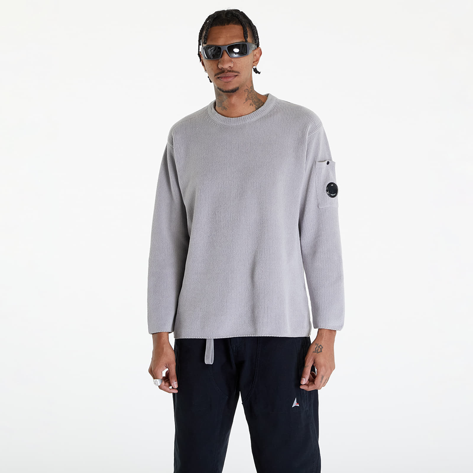 Пуловери C.P. Company Crew Neck Sweater Drizzle Grey