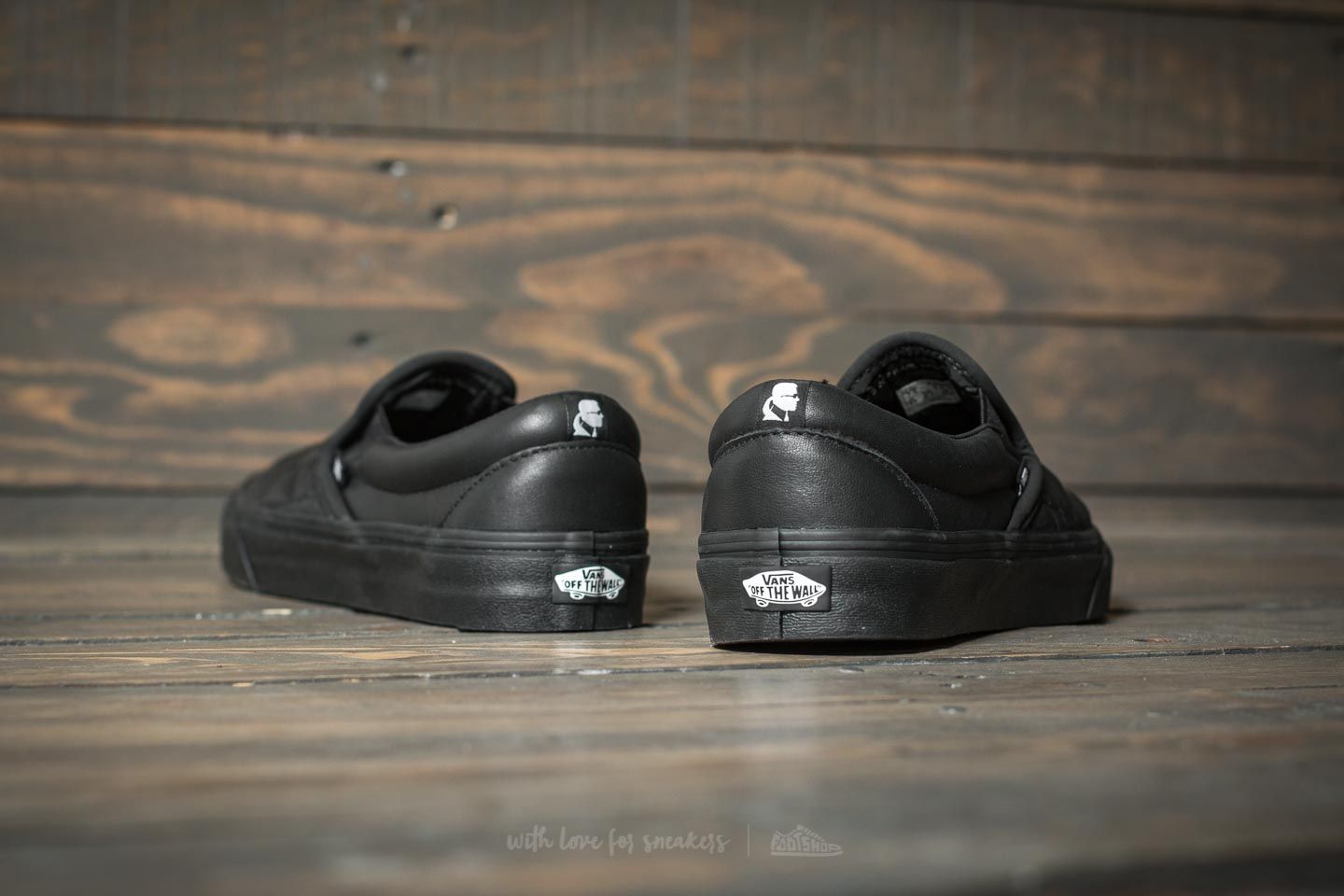 Men s shoes Vans x Karl Lagerfeld Classic Slip On Black Kqult Footshop