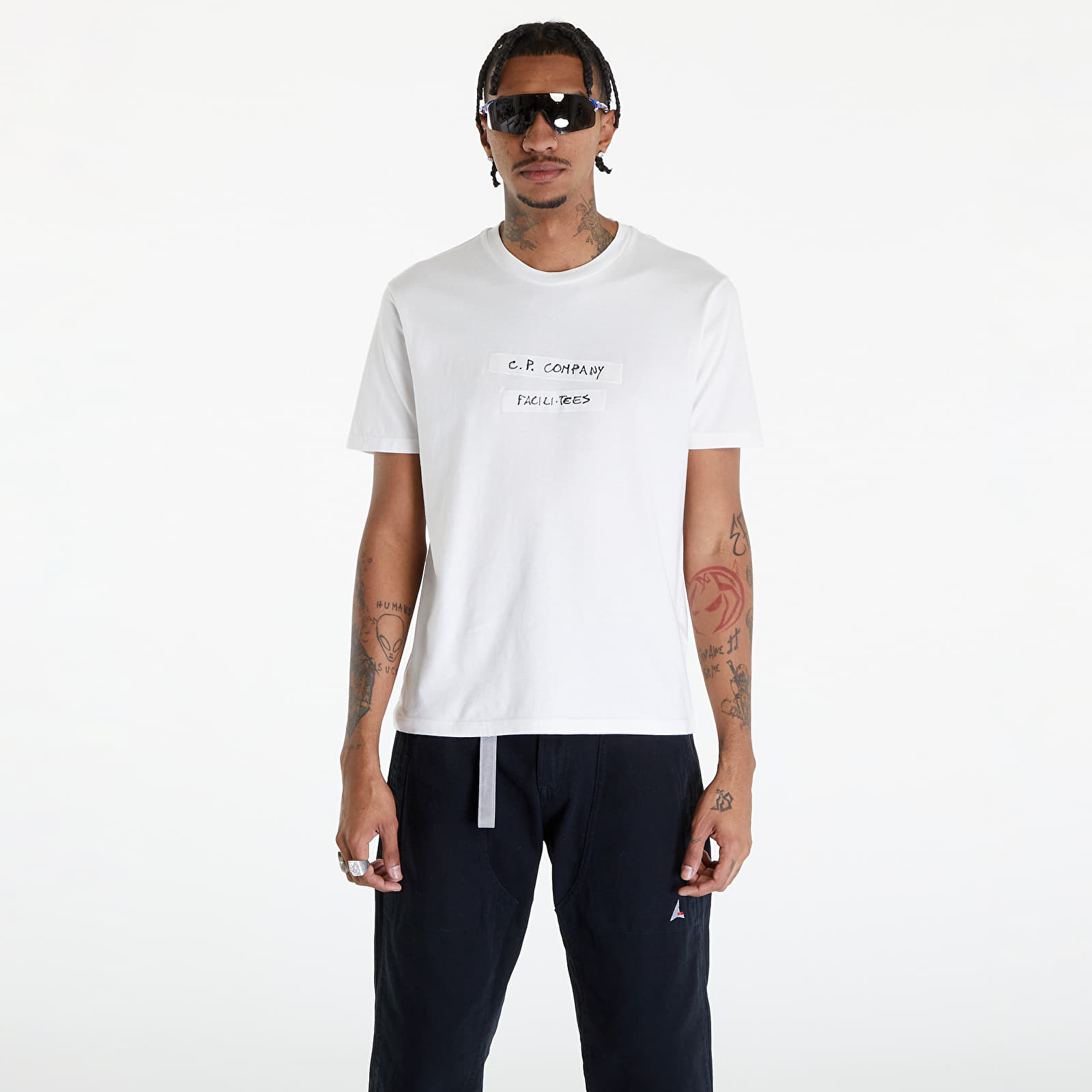 Trička C.P. Company Short Sleeve T-Shirt  Gauze White