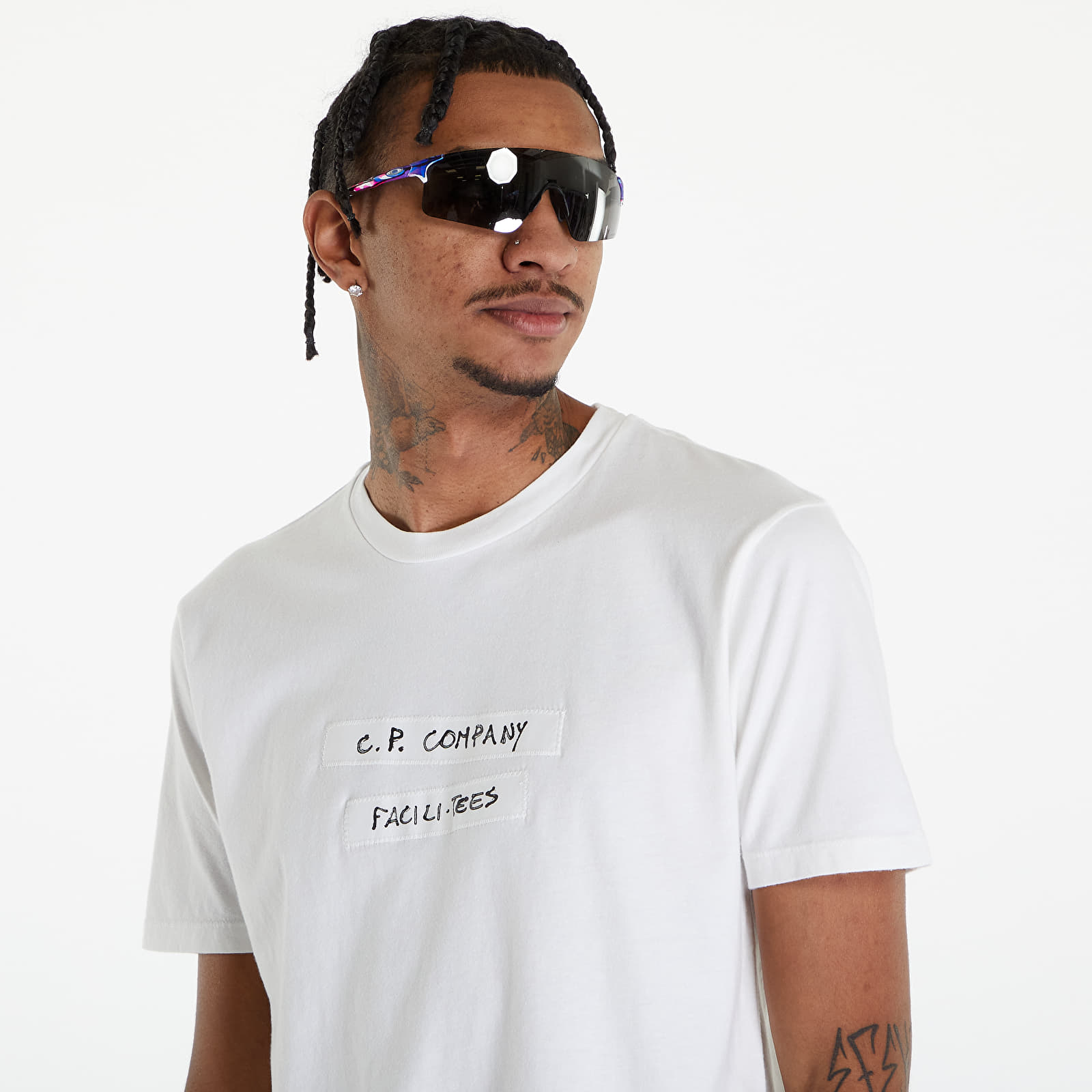 Trička C.P. Company Short Sleeve T-Shirt  Gauze White