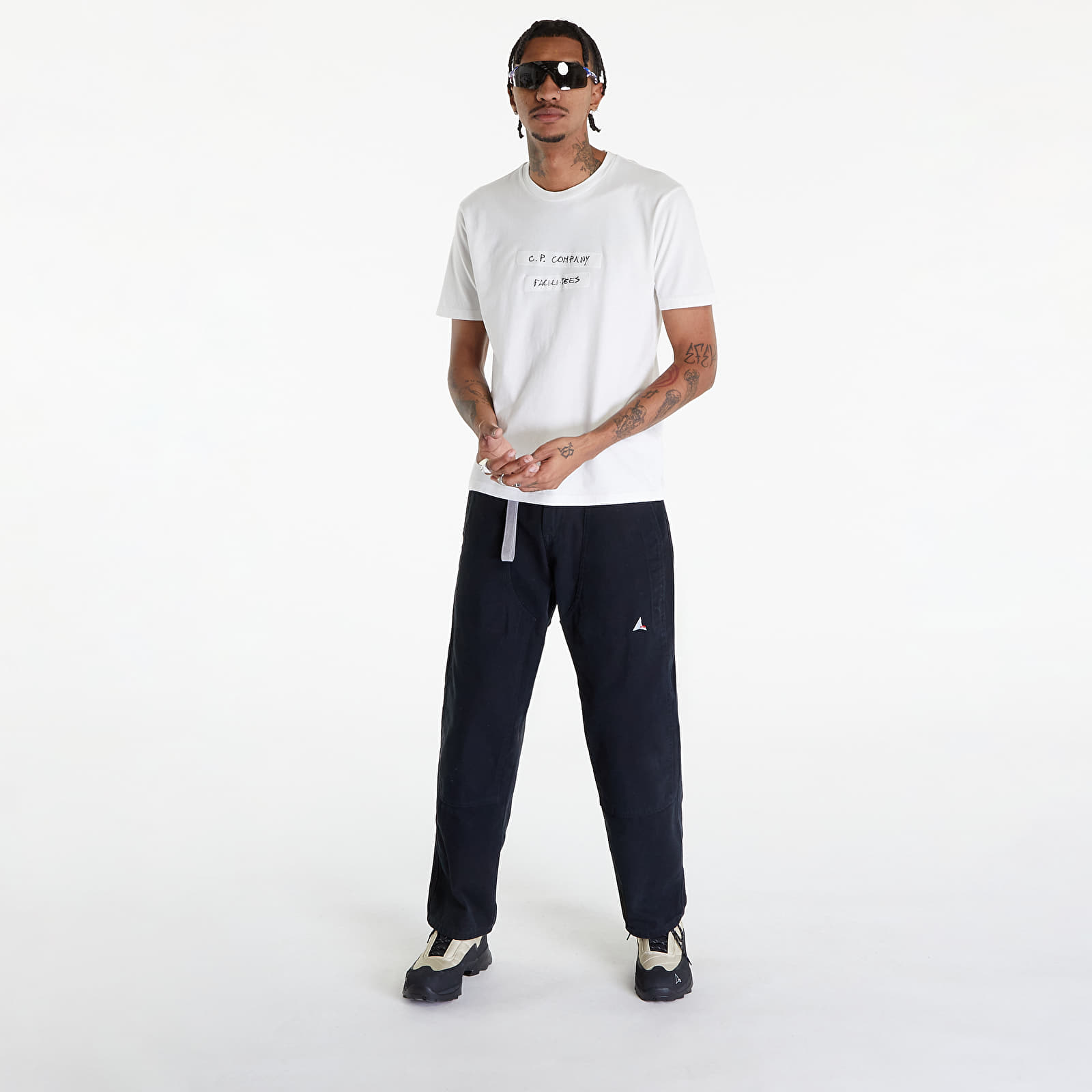 Trička C.P. Company Short Sleeve T-Shirt  Gauze White
