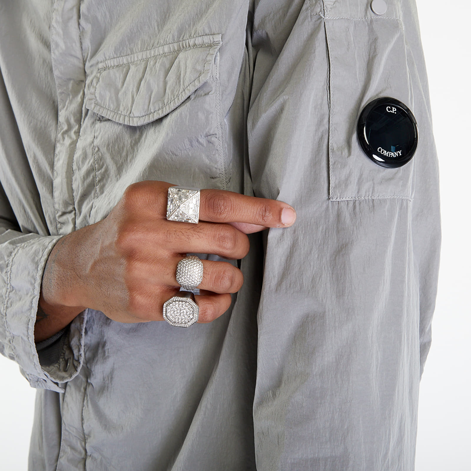 Jakne  C.P. Company Overshirt Drizzle Grey