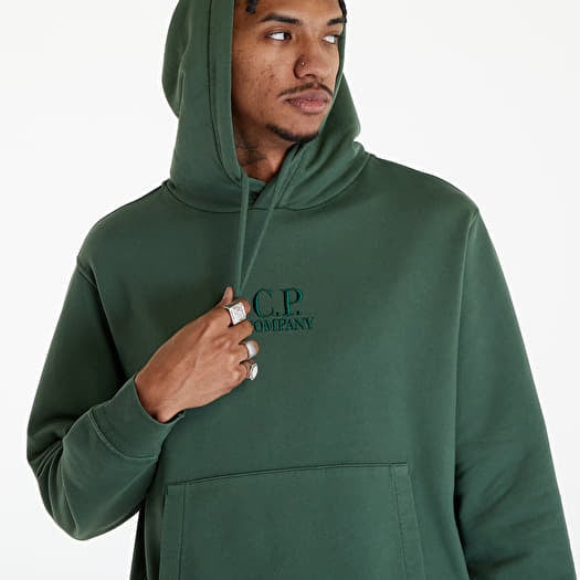 Hoodies and sweatshirts C.P. Company Cotton Diagonal Sweat Hoodie Duck Green Footshop