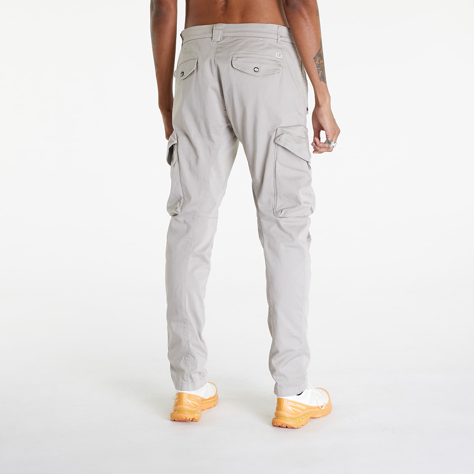 C.P. Company Stretch Sateen Ergonomic Lens Cargo Pants Goat | Footshop