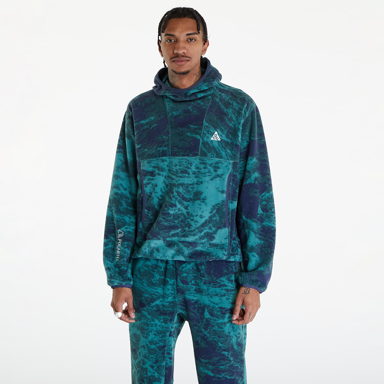 Суитшърти Nike ACG „Wolf Tree“ Men’s Allover Print Pullover Hoodie Bicoastal/ Thunder Blue/ Summit White