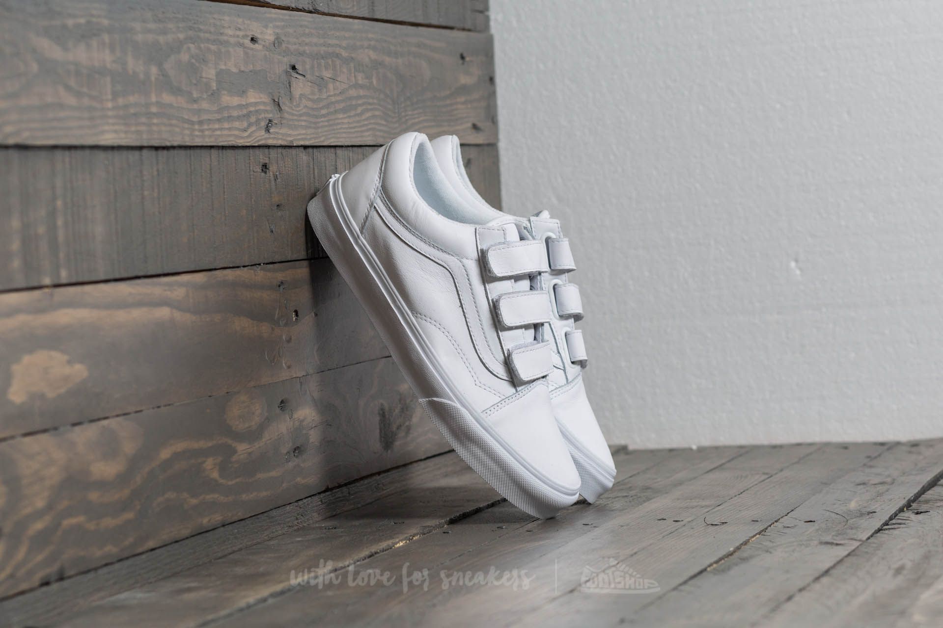 Vans old skool v white sale