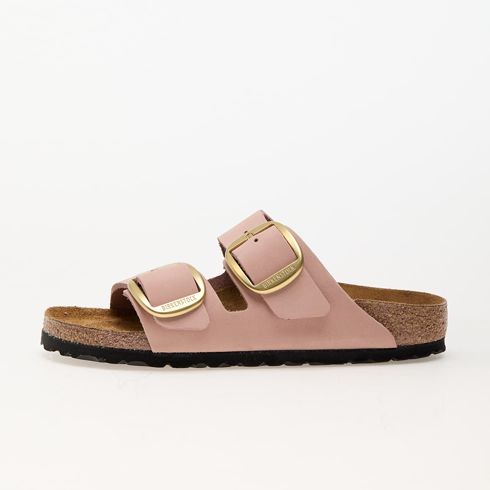 Scarpe donna Birkenstock Arizona Big Buckle Nubuck Leather Soft Pink