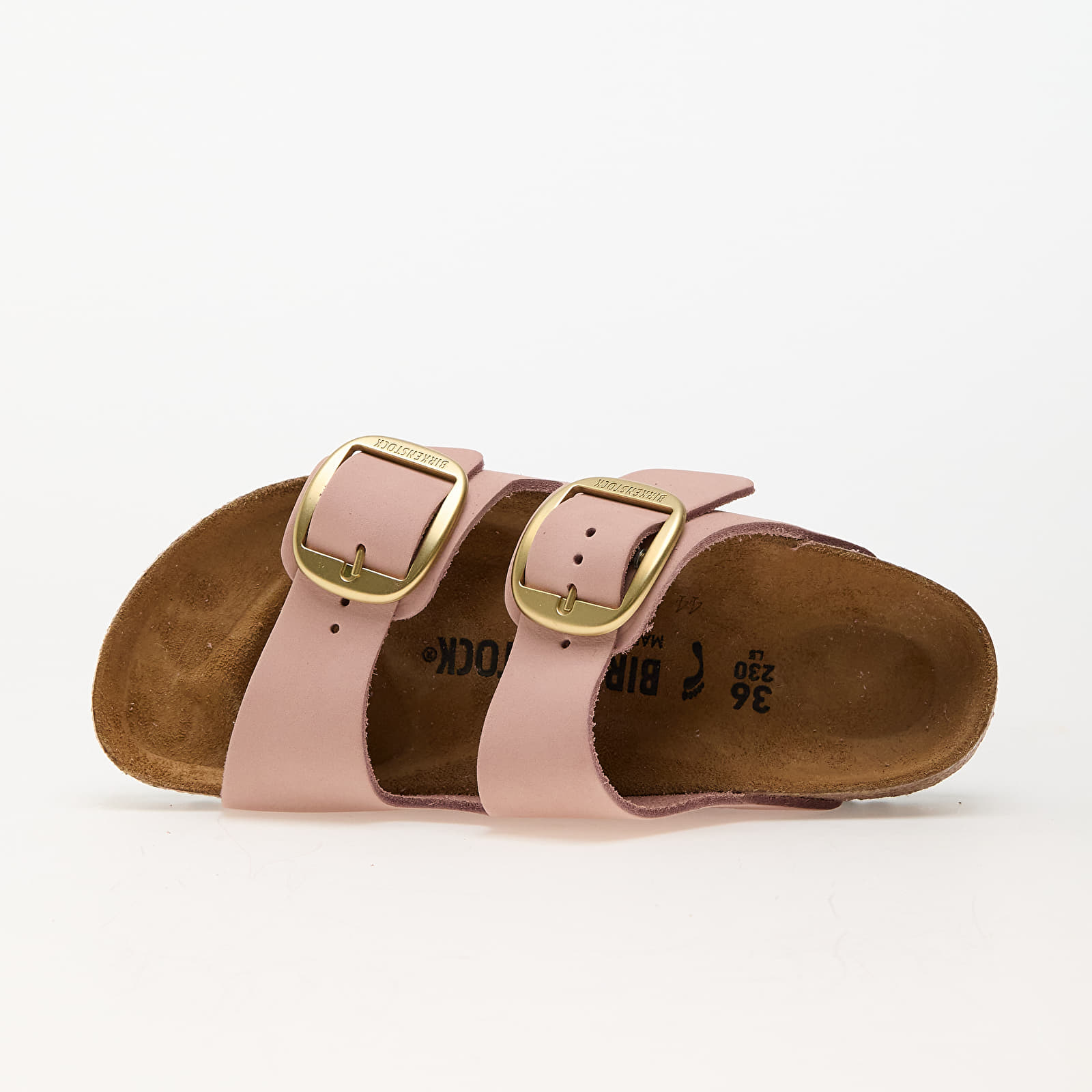 Scarpe donna Birkenstock Arizona Big Buckle Nubuck Leather Soft Pink