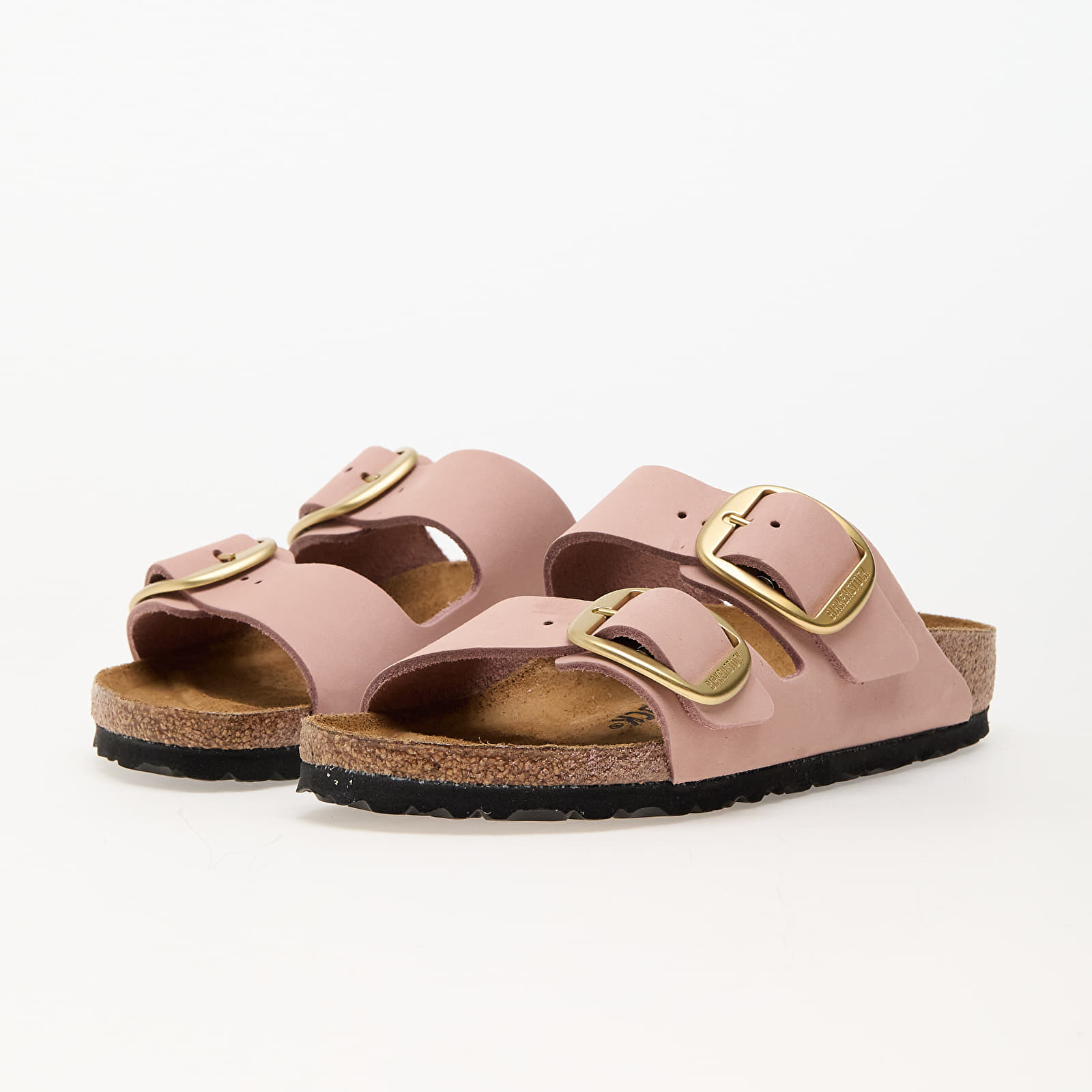 Scarpe donna Birkenstock Arizona Big Buckle Nubuck Leather Soft Pink