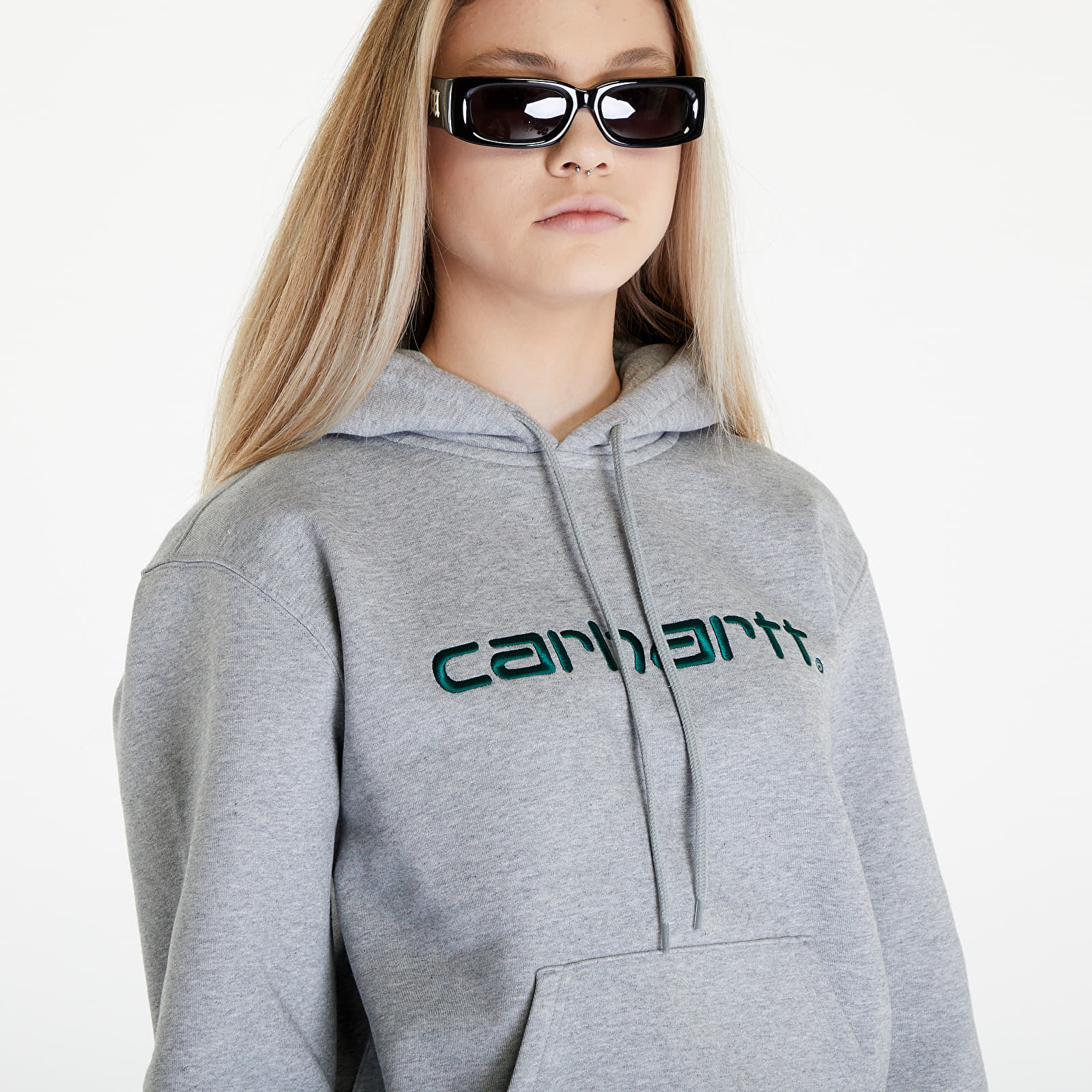 Bluzy Carhartt WIP Hoodie UNISEX Grey Heather/ Chervil