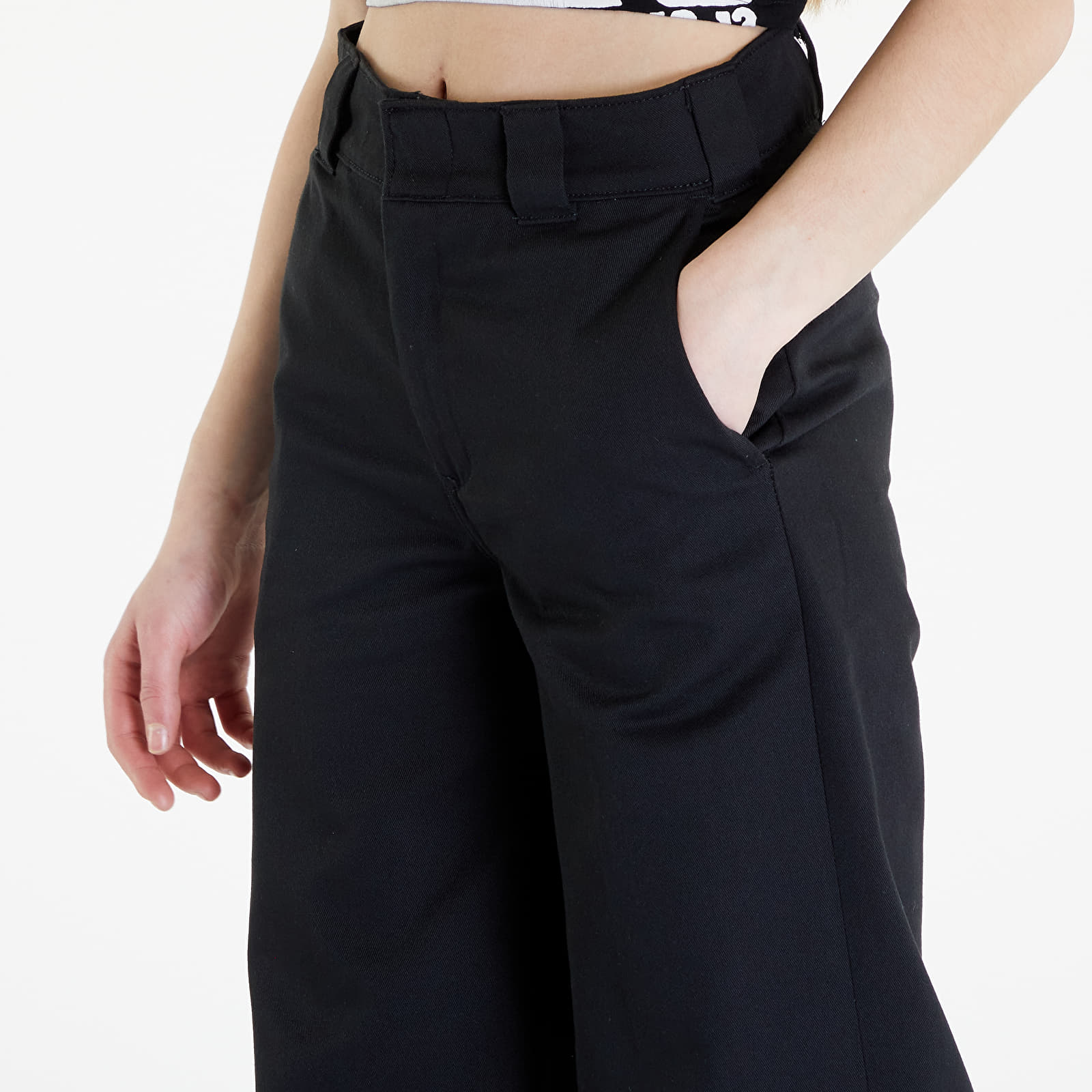 Džíny a kalhoty Dickies Wide Leg Work Pant Black