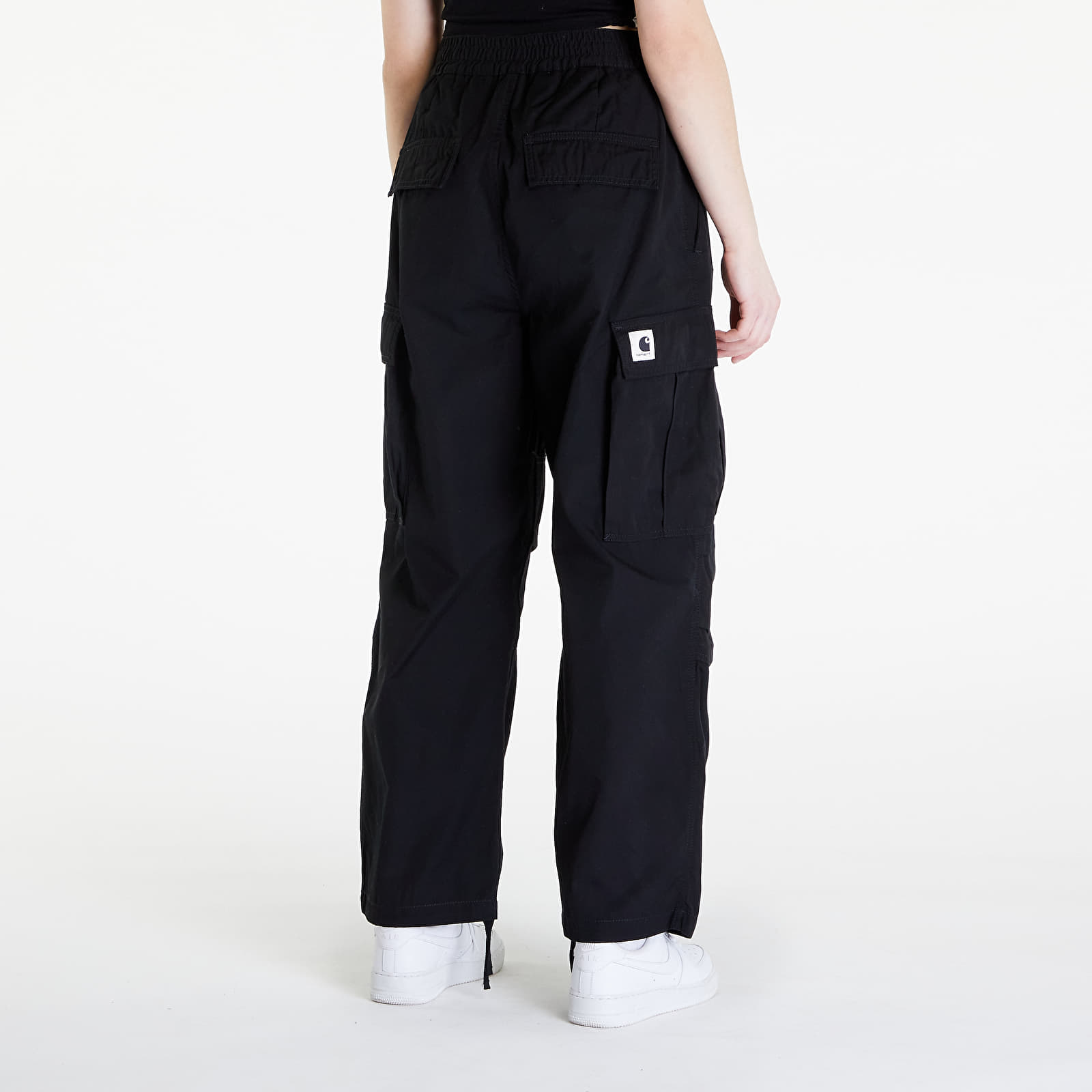 Pantaloni și blugi Carhartt WIP W' Jet Cargo Pants Black Rinsed