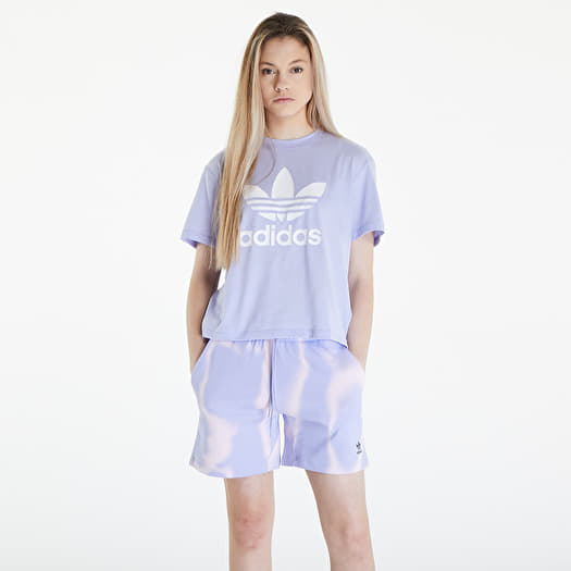 Tričko adidas Trefoil Tee Boxy Violet Tone