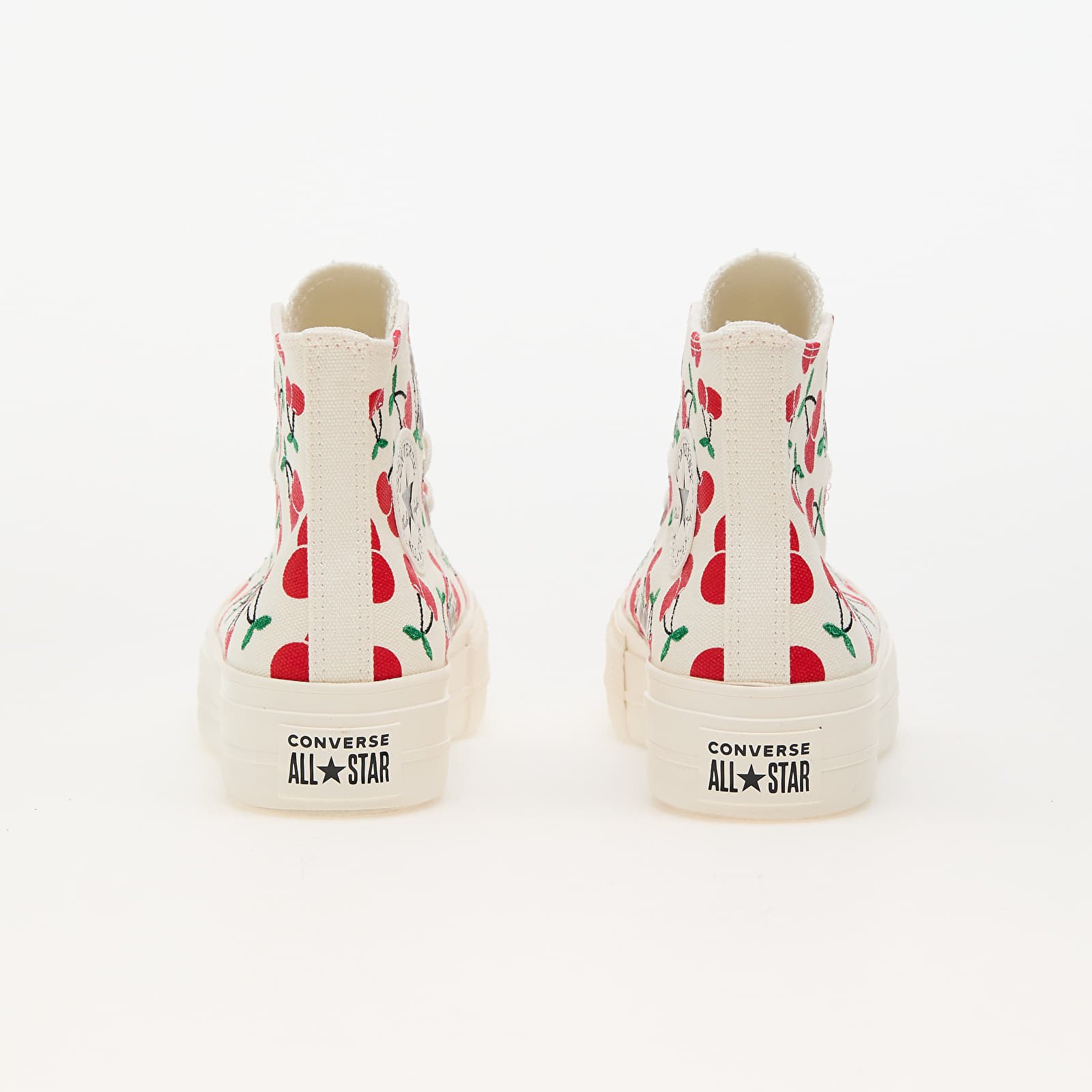 Dámske topánky a tenisky Converse Chuck Taylor All Star Lift Platform Cherries Egret/ Red/ Green