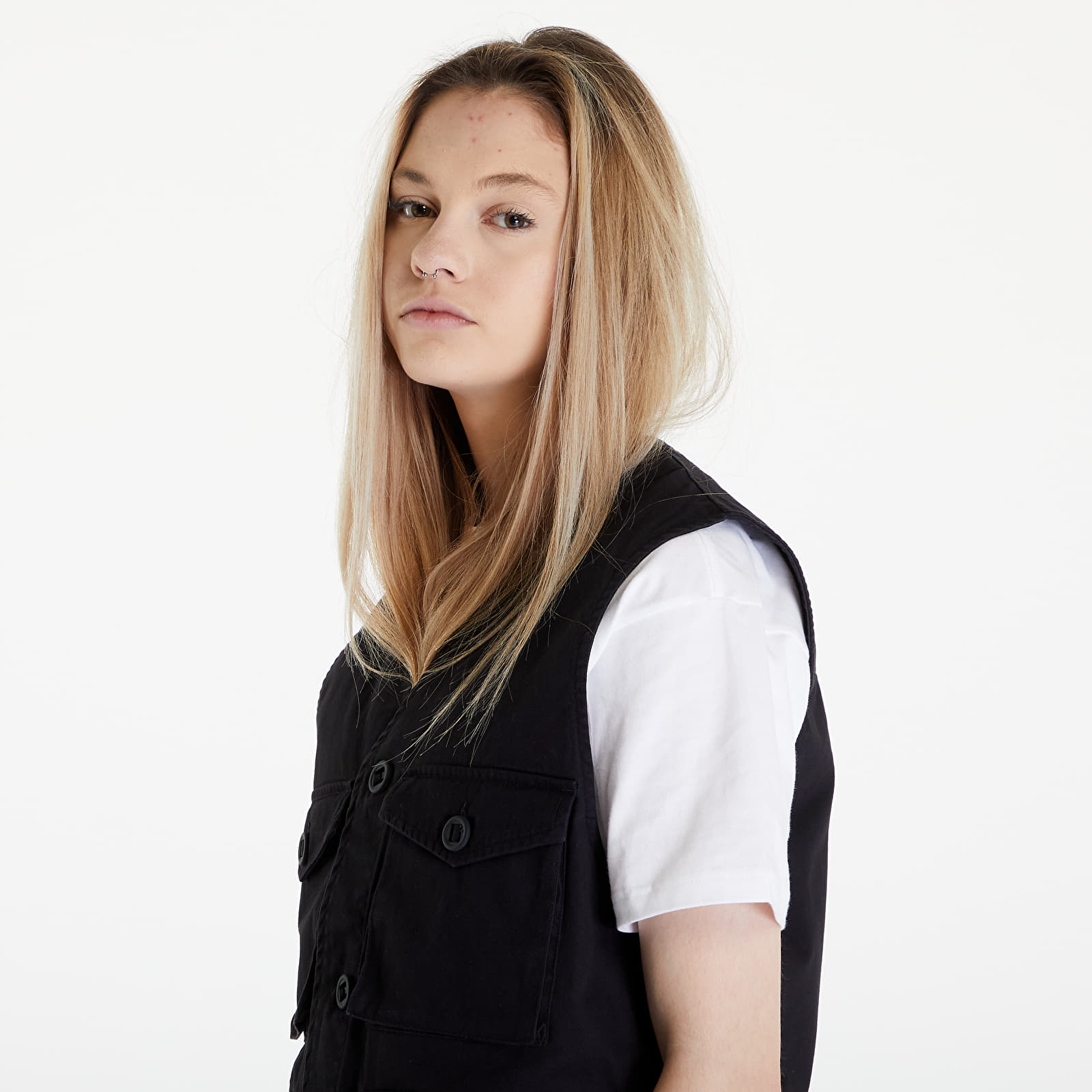 Coletes Carhartt WIP Unity Vest UNISEX Black Heavy Enzyme Wash