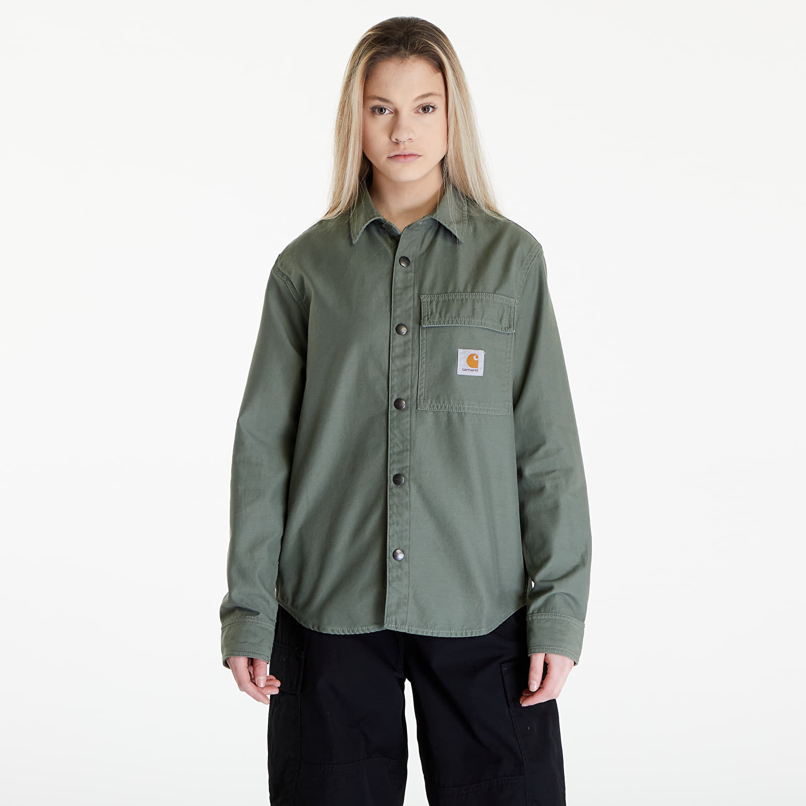 Hemden Carhartt WIP Hayworth Shirt Jacket UNISEX Dollar Green Rinsed