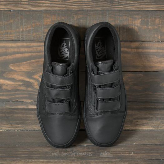 Men s shoes Vans Old Skool V Mono Leather Black Footshop