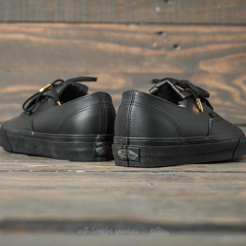 スニーカー vans authentic fringe lather black/gold Vans Authentic Fringe (Leather) Black/ Gold | Footshop