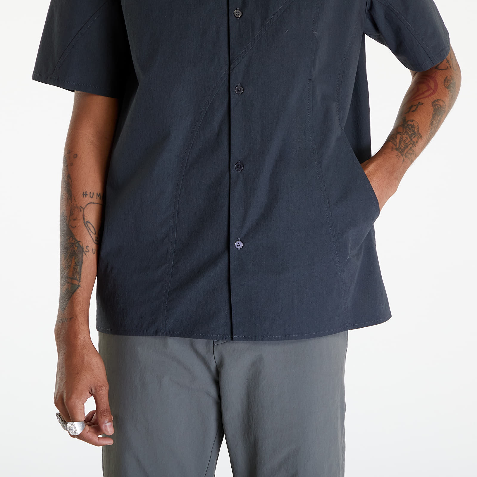 Košele Post Archive Faction (PAF) 6.0 Shirt Center Charcoal