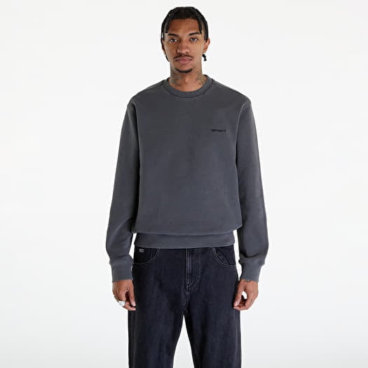 Hoodies and sweatshirts Carhartt WIP Duster Script Sweatshirt UNISEX Black Garment Dyed Footshop