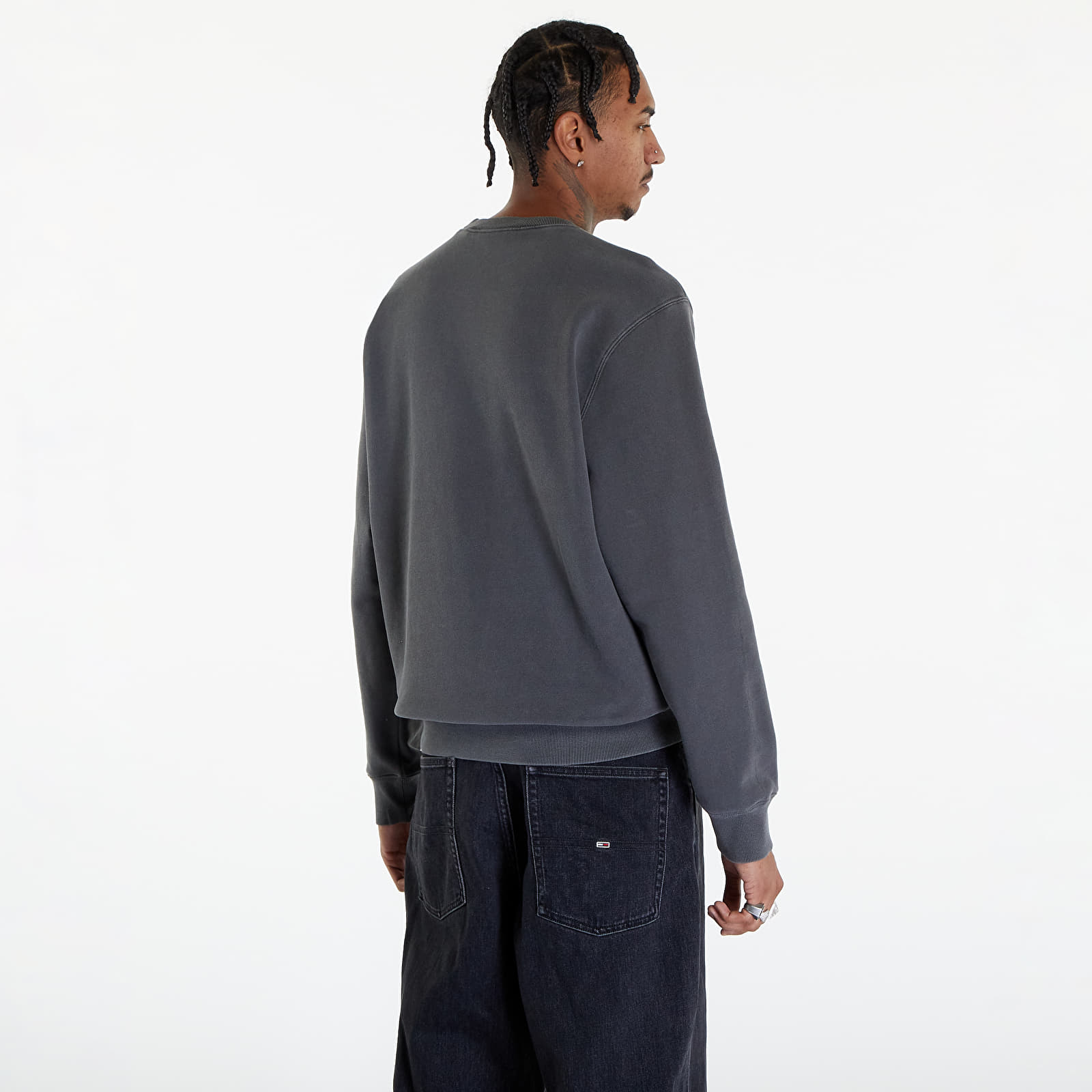 Puloverji   Carhartt WIP Duster Script Sweatshirt UNISEX Black Garment Dyed