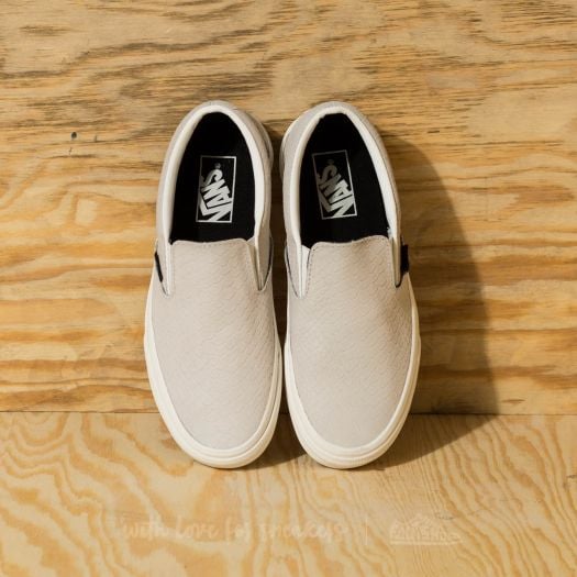 Women s shoes Vans Classic Slip On Snake Blanc de Blanc Blanc