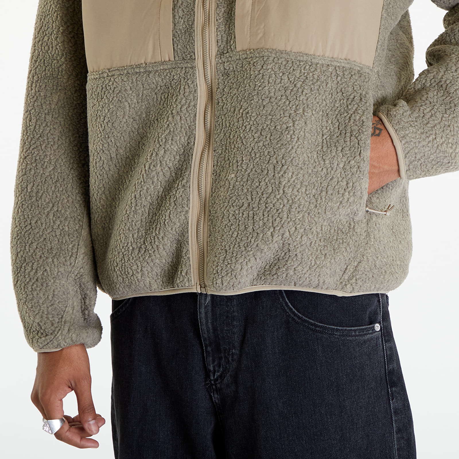 Sweatshirts Nike ACG "Arctic Wolf" Men's Full-Zip Top Khaki/ Light Iron Ore/ Summit White