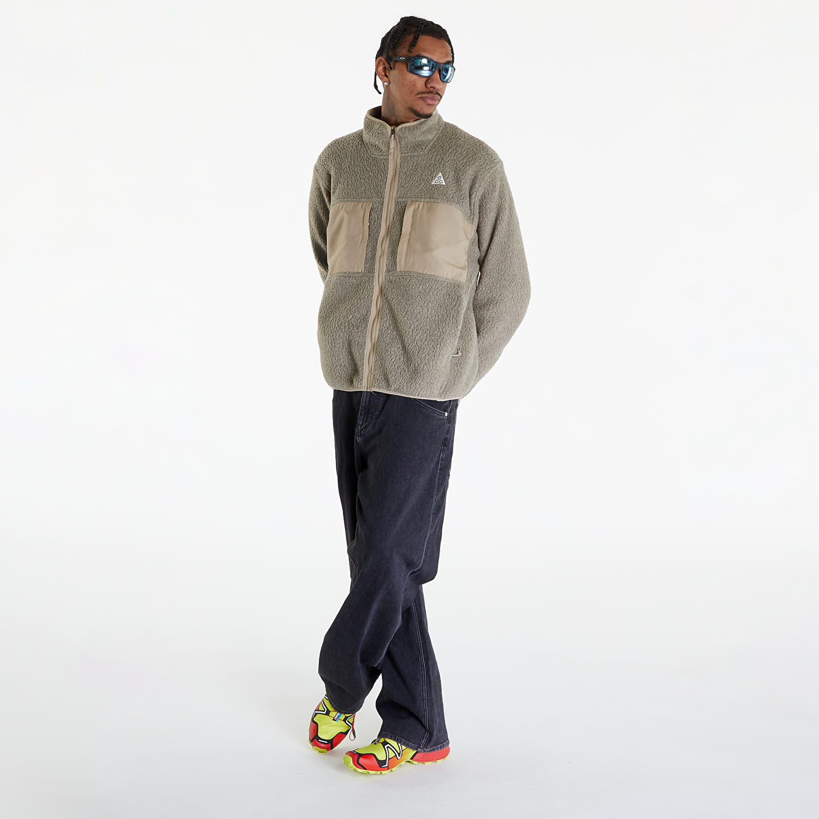 Sweatshirts Nike ACG "Arctic Wolf" Men's Full-Zip Top Khaki/ Light Iron Ore/ Summit White