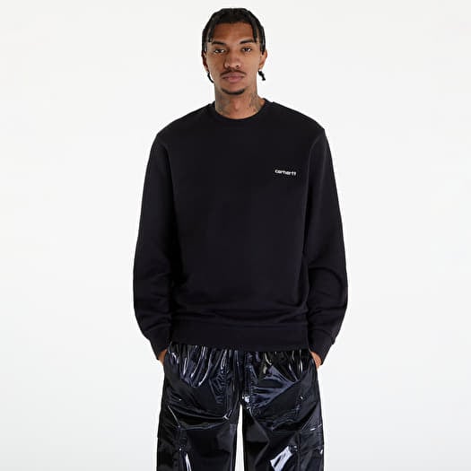 Carhartt WIP Script Embroidery Sweatshirt UNISEX Black/ White