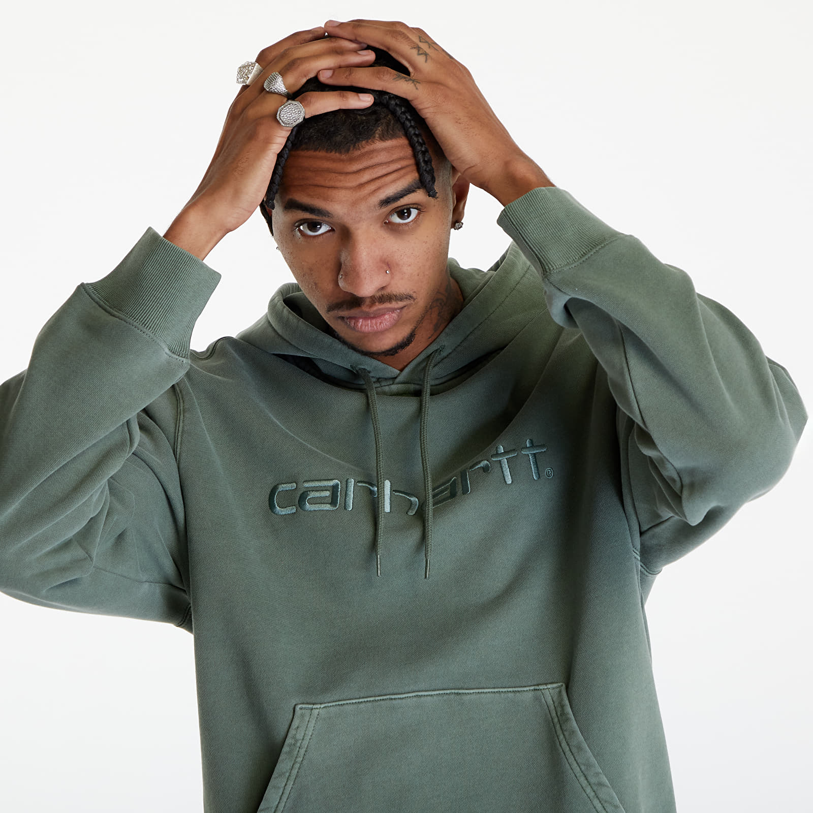 Hoodies e sweatshirts Carhartt WIP Duster Hoodie UNISEX Park Garment Dyed