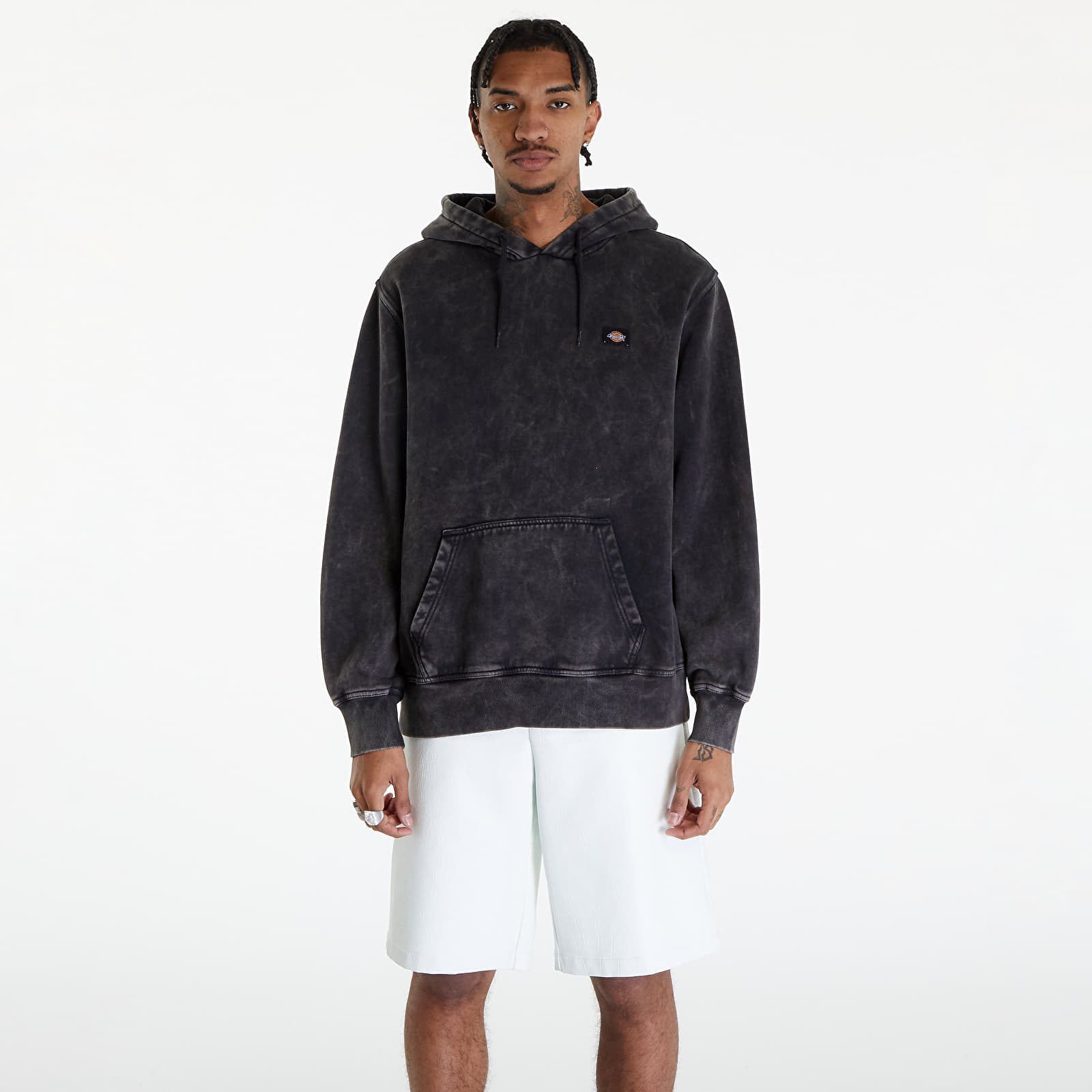 Суичърти Dickies Newington Hoodie Dble Dye/ Acid Wash Black