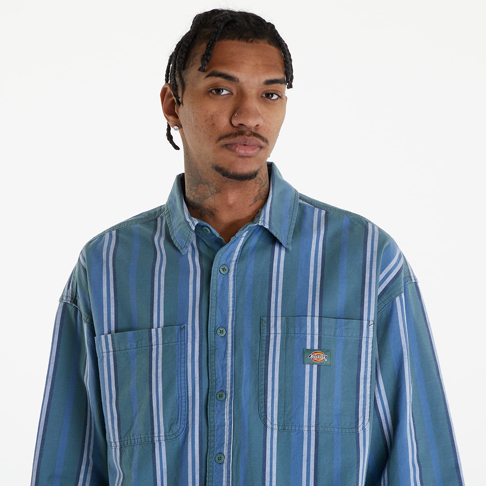 Košile Dickies Glade Spring Long Sleeve Shirt Coronet Blue