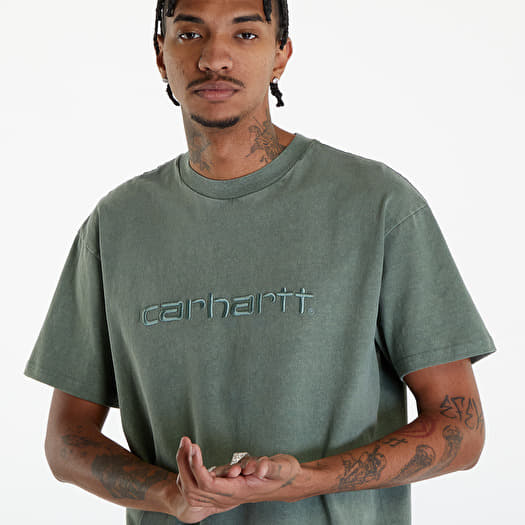 T shirts Carhartt WIP Short Sleeve Duster T Shirt UNISEX Park Garment Dyed Footshop