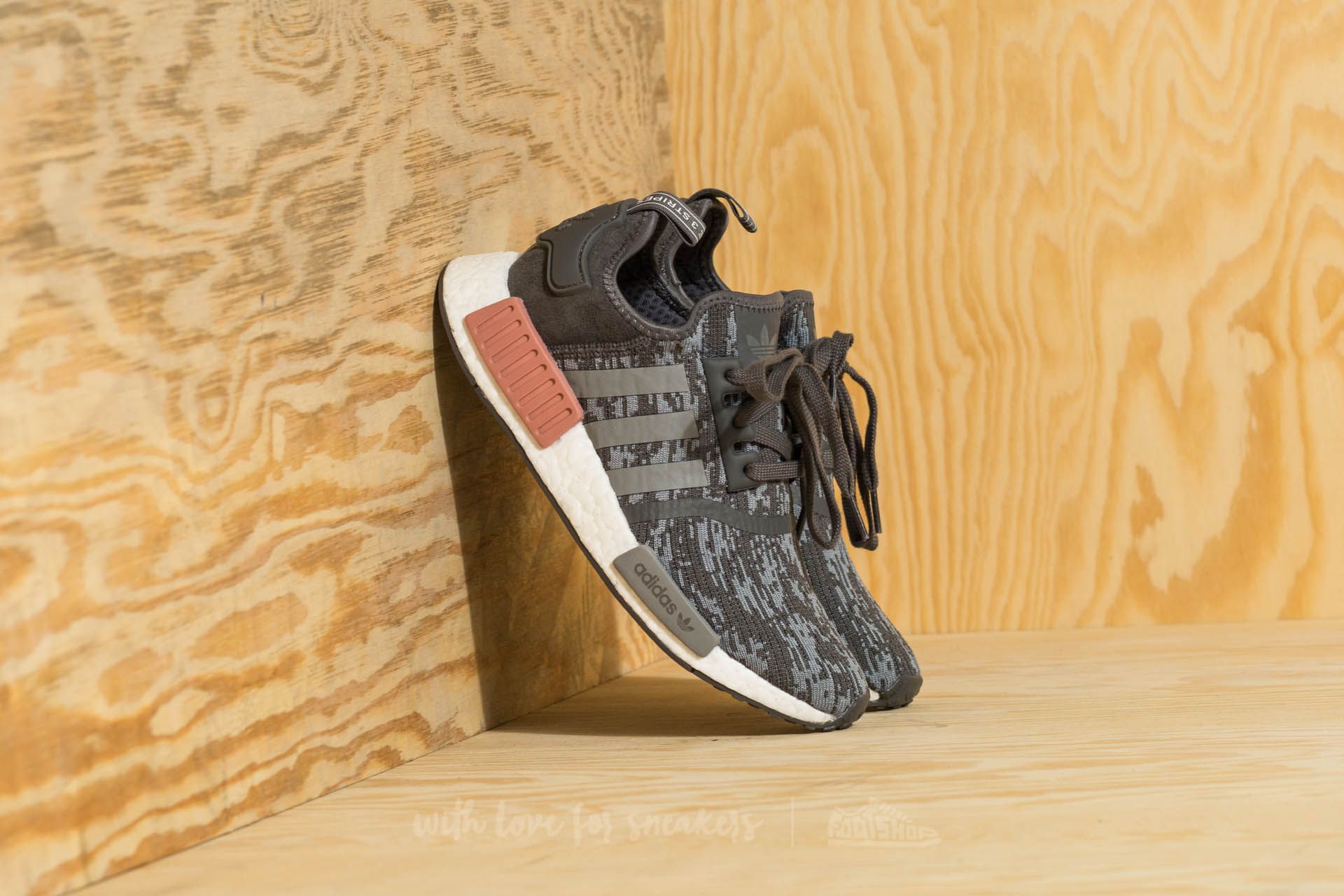 Adidas nmd r1 heather grey raw pink (w) top