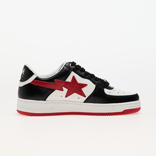 Black and white bapesta sales